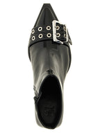Ganni Buckle Ankle Boots