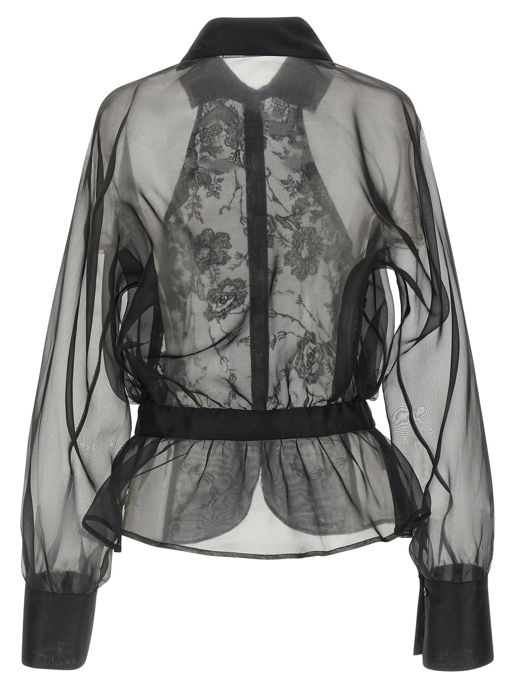 Ermanno Scervino Silk And Lace Shirt