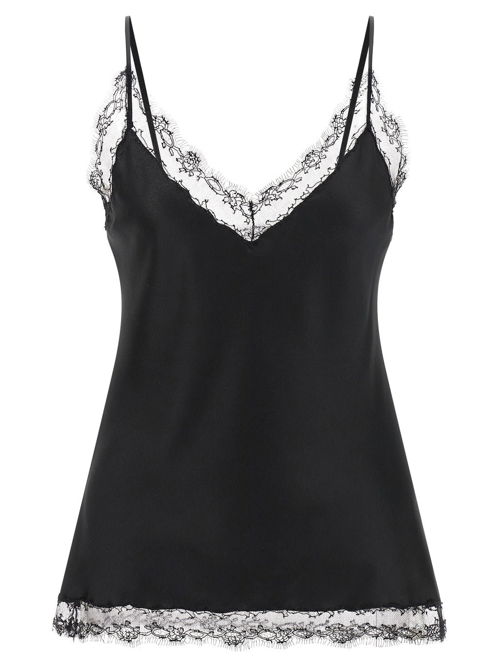 Ermanno Scervino Silk Lingerie Top With Lace