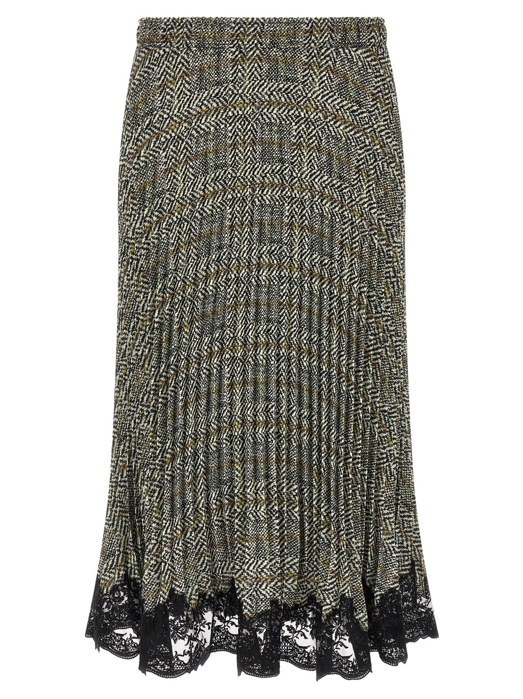 Ermanno Scervino Pleated Skirt With Lace