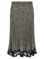 Ermanno Scervino Pleated Skirt With Lace