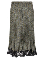 Ermanno Scervino Pleated Skirt With Lace
