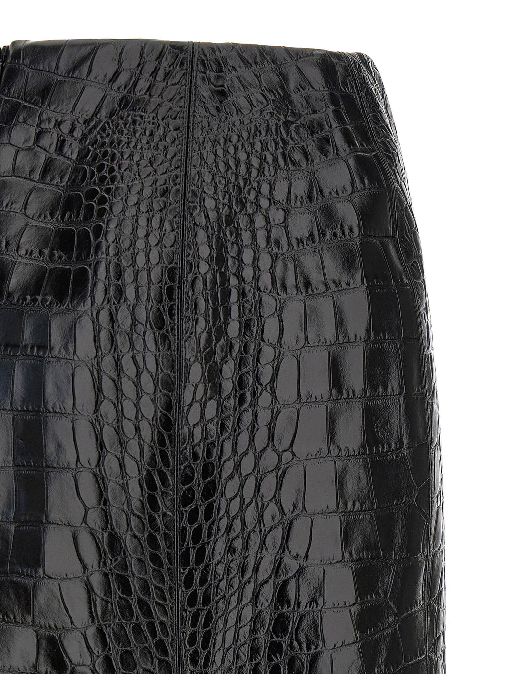 Ermanno Scervino Coconut Print Sheath Skirt With Lace