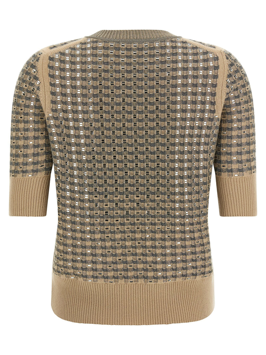 Ermanno Scervino Check Knit With Crystals