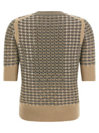 Ermanno Scervino Check Knit With Crystals