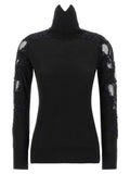 Ermanno Scervino High Neck With Lace Inserts