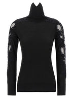 Ermanno Scervino High Neck With Lace Inserts