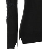 Ermanno Scervino High Neck With Lace Inserts