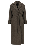 Kiton Chevron Wool Coat