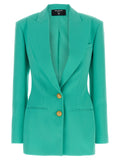 Balmain Logo Button Double-breasted Blazer