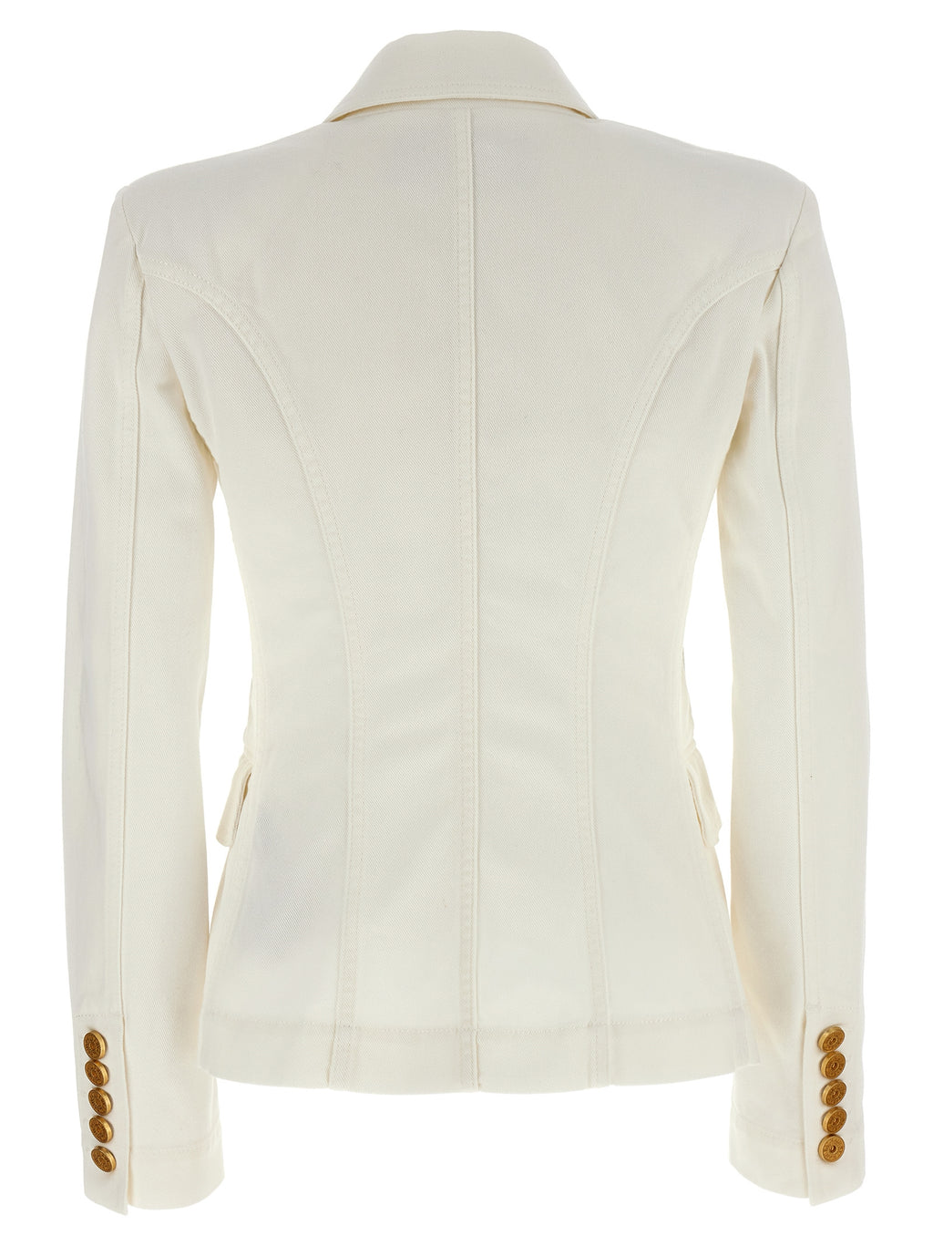 Balmain Double-breasted Denim Blazer