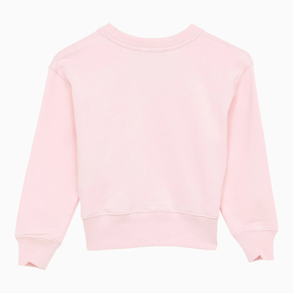 Acne Studios Crew-neck light pink cotton sweatshirt