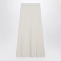Max Mara Ivory skirt in stretch cashmere knit