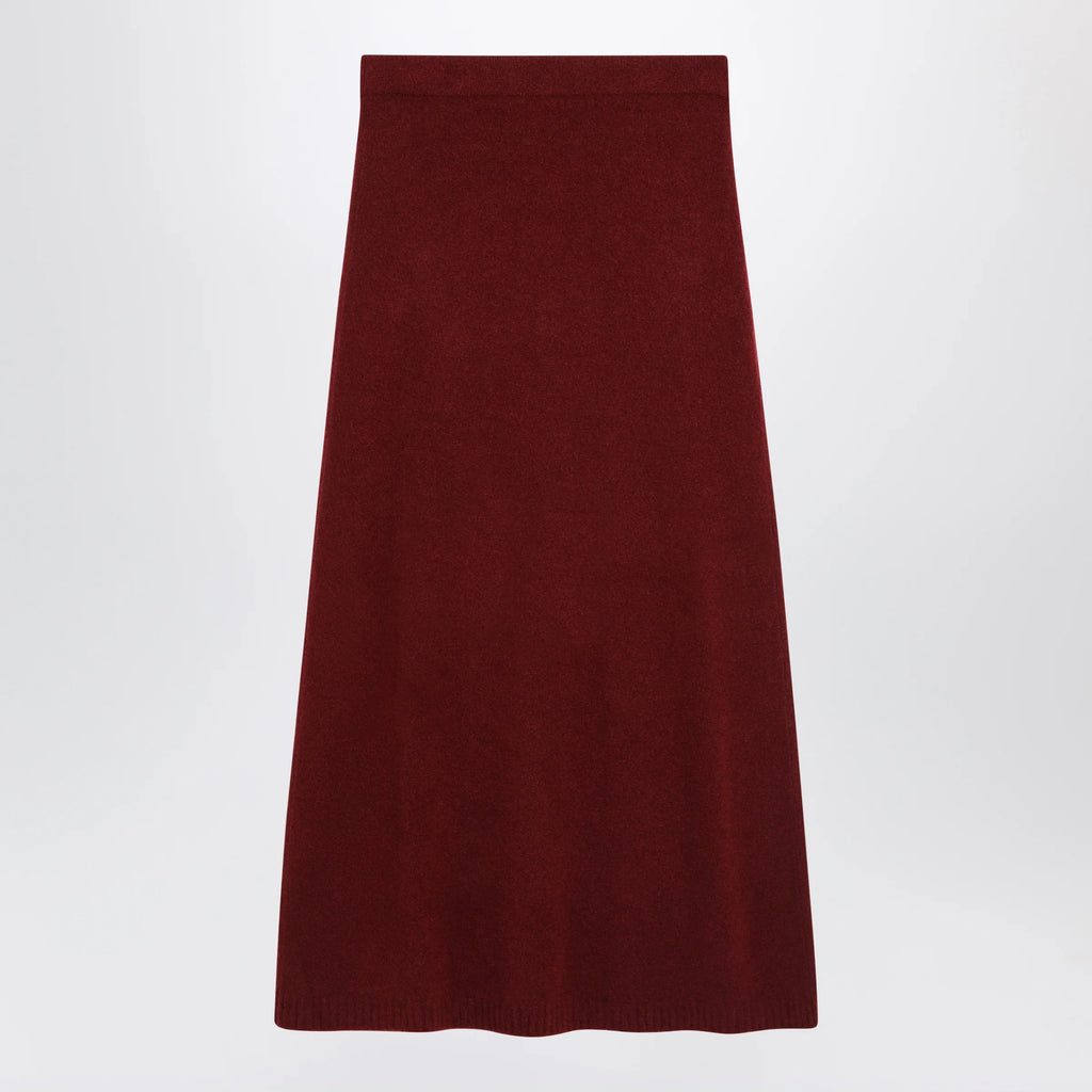 Max Mara Raspberry skirt in stretch cashmere knit