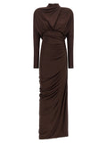 Balmain Draped Jersery Dress