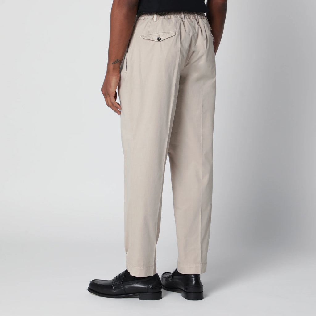 Santaniello Beige trousers in cotton blend
