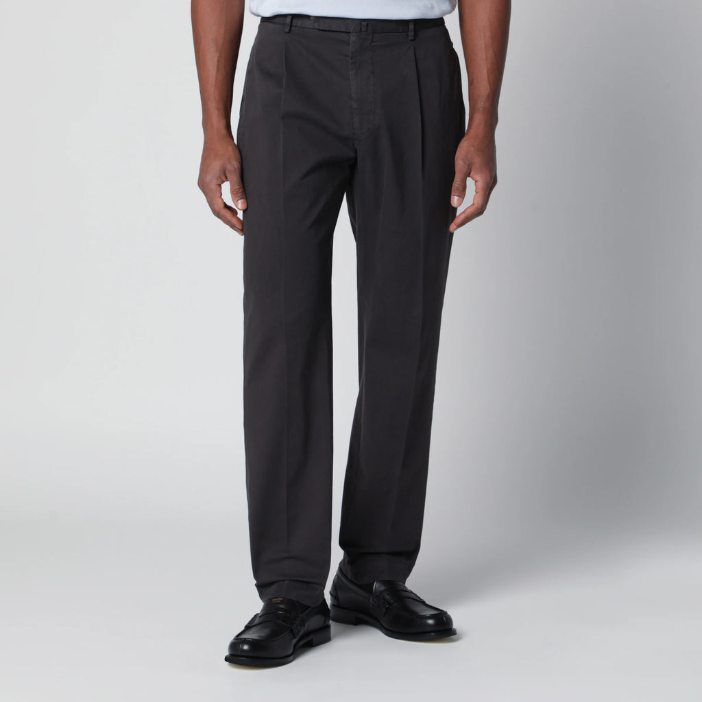 Santaniello Black cotton trousers