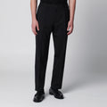 Santaniello Black trousers in wool blend