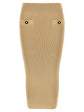 Balmain Ribbed Midi Skirt