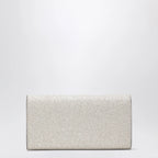 Jimmy Choo Emmie Pouch With Light Gold Micro-Glitter