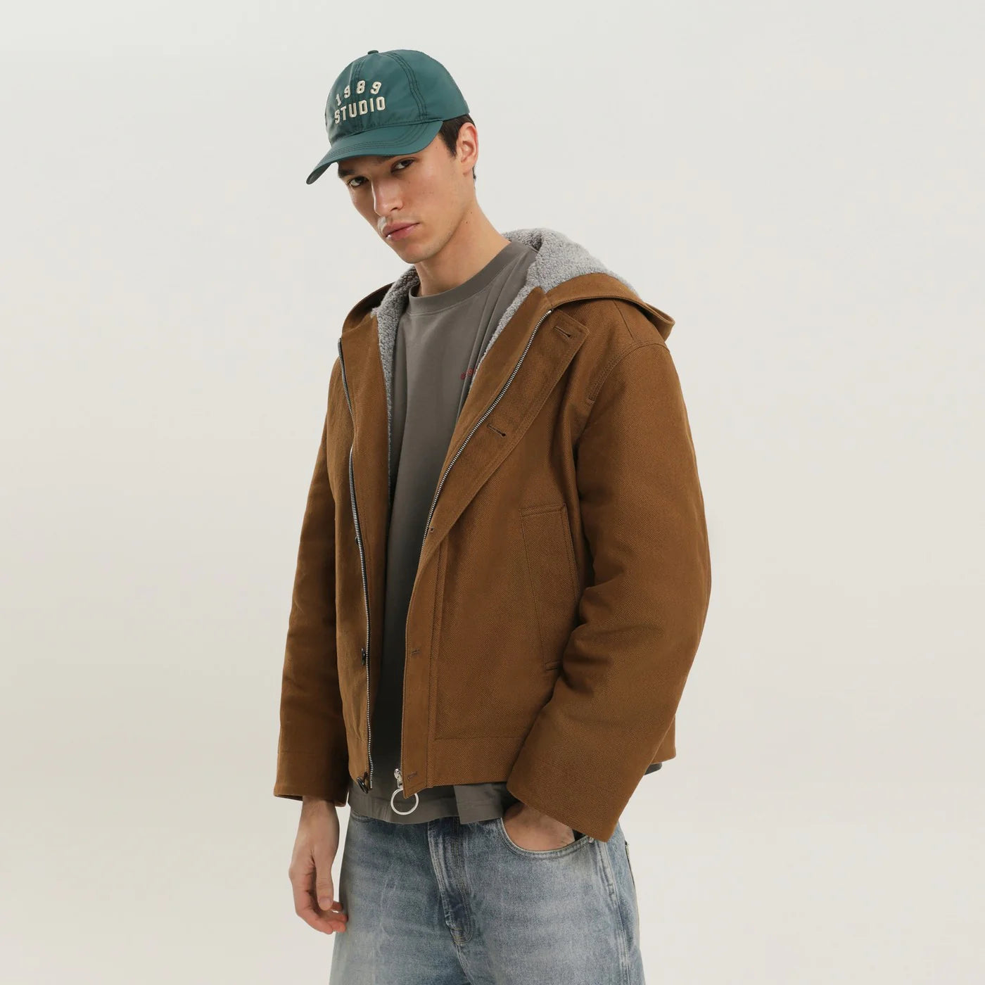 1989 STUDIO Brown Workwear Jacket