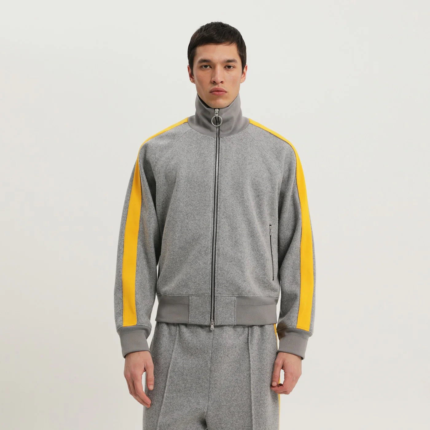 1989 STUDIO Gray jacket with side stripes