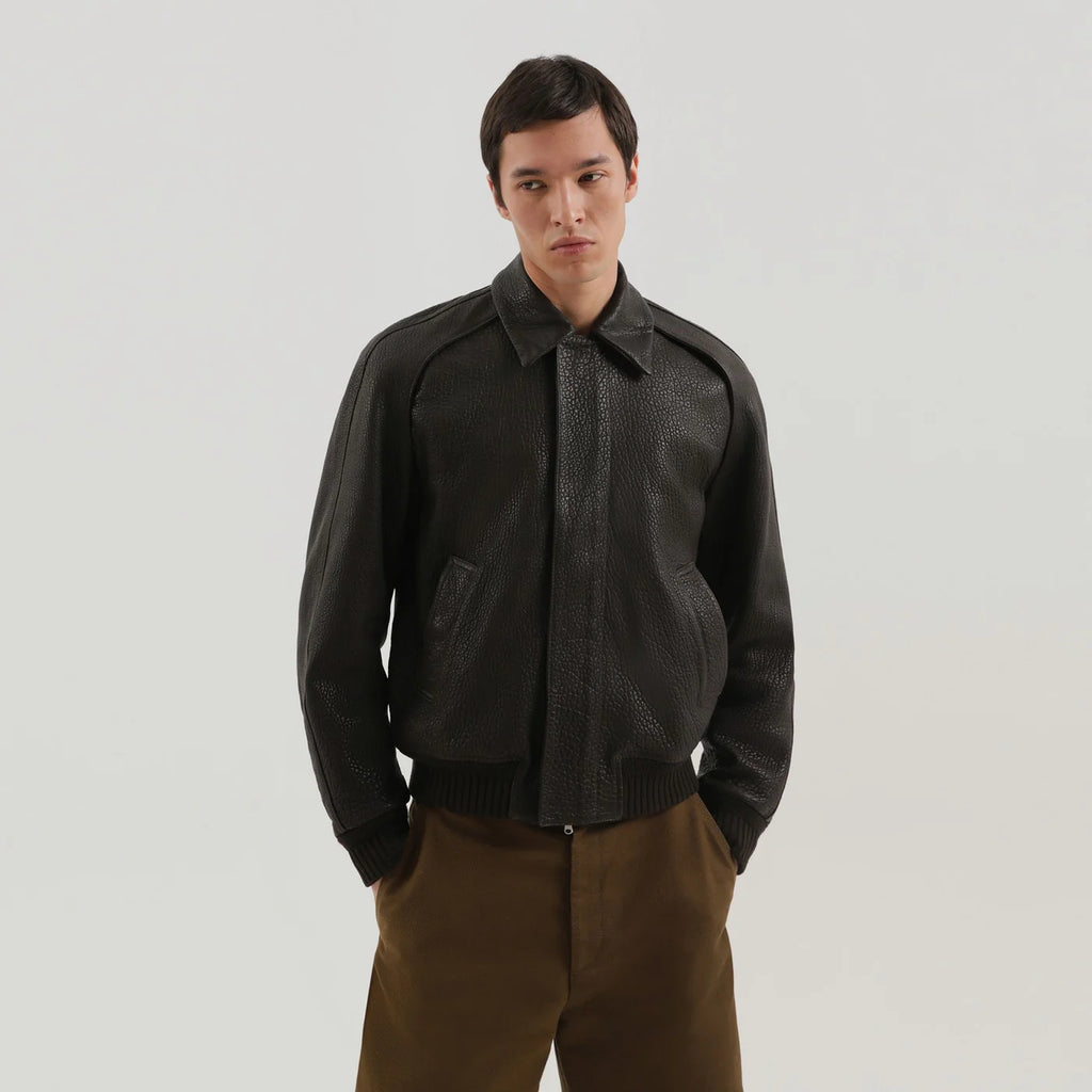 1989 STUDIO Brown leather jacket