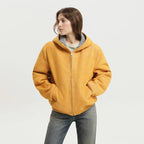 1989 STUDIO Yellow suede hoodie