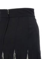 Dolce & Gabbana Charmeuse Skirt With Lace