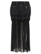 Dolce & Gabbana Twill And Chiffon Skirt