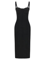Dolce & Gabbana Black Sicily Bra Corset Dress