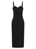 Dolce & Gabbana Black Sicily Bra Corset Dress