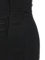 Dolce & Gabbana Black Sicily Bra Corset Dress