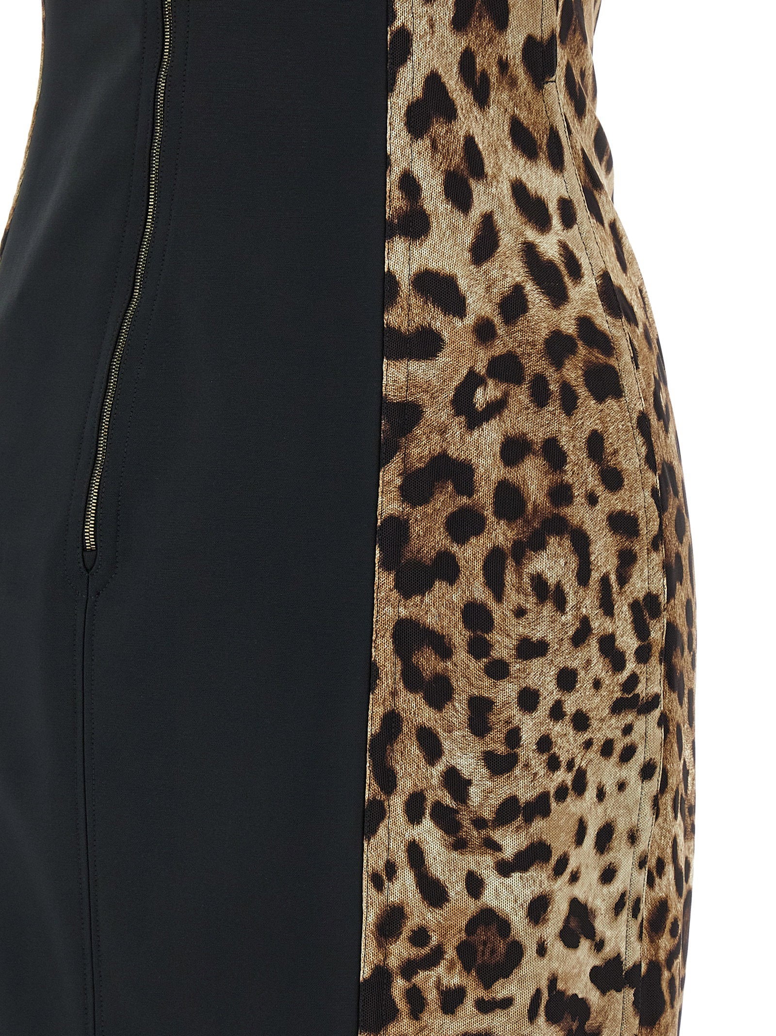 Dolce & Gabbana Animal-print Corset Dress