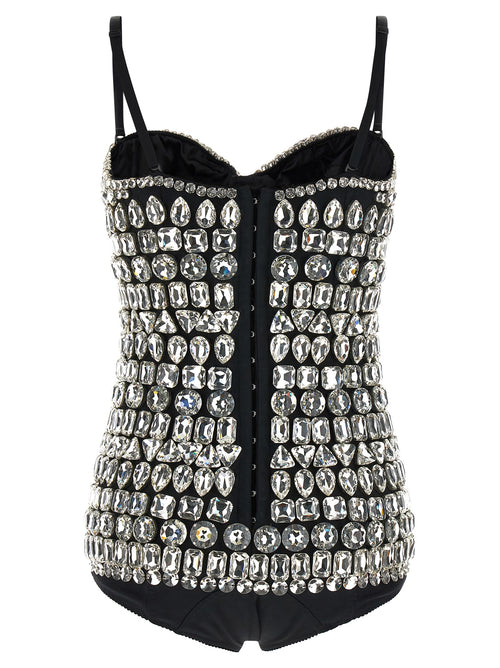 Dolce & Gabbana Crystal Bodysuit
