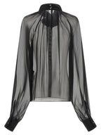 Dolce & Gabbana Chiffon Blouse With Flower