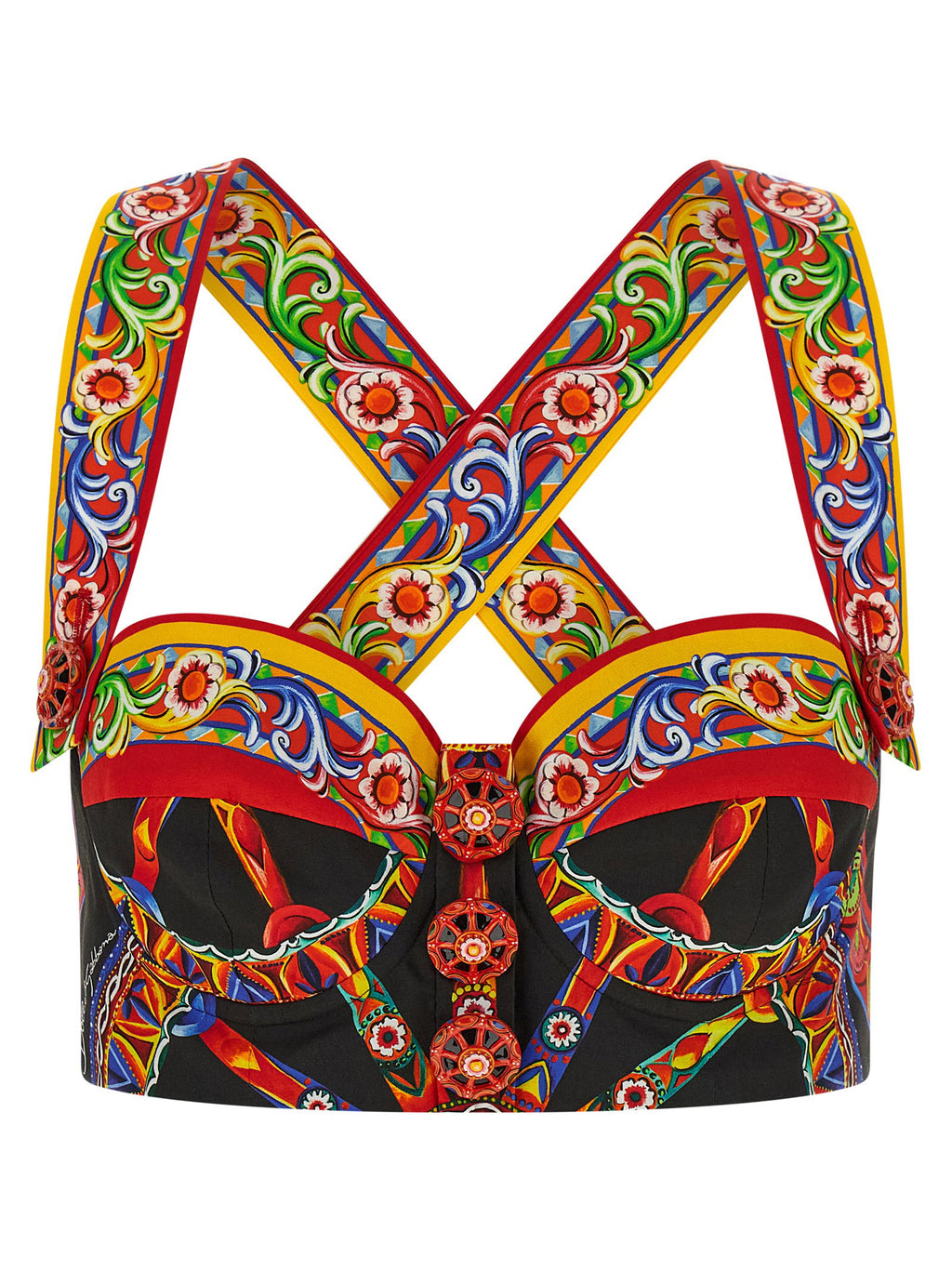 Dolce & Gabbana Carretto Bustier Top