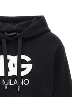 Dolce & Gabbana Logo Embroidery Cropped Hoodie