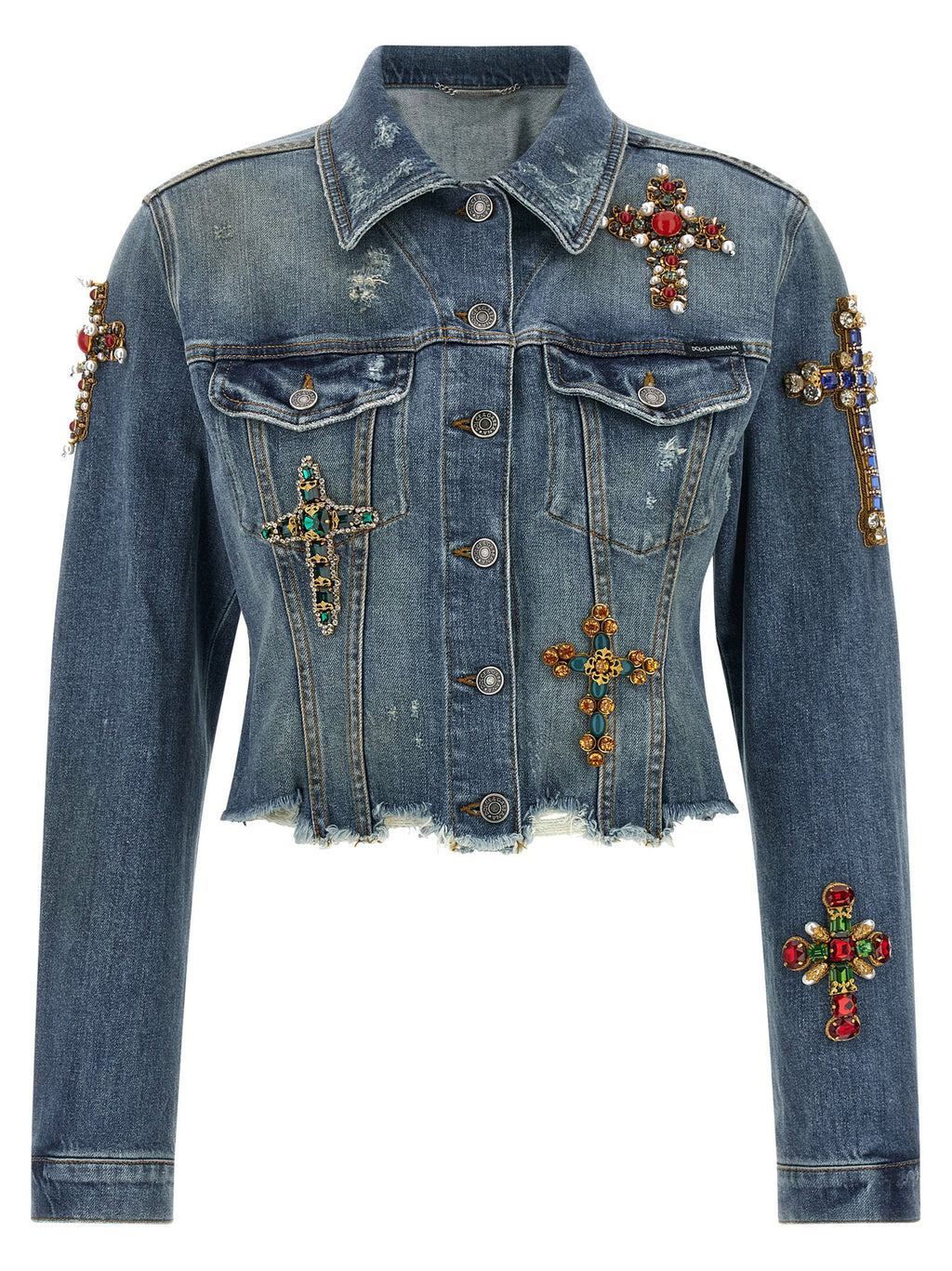 Dolce & Gabbana Cross Denim Jacket