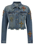 Dolce & Gabbana Cross Denim Jacket