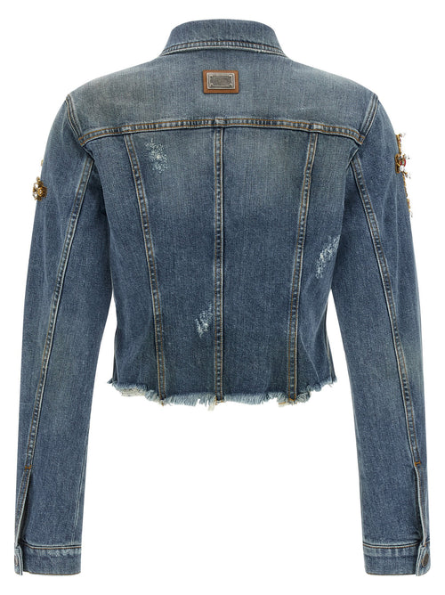 Dolce & Gabbana Cross Denim Jacket