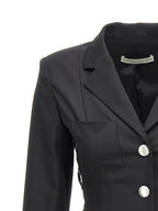Alessandra Rich Single Breast Lace-up Blazer Jacket