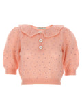 Alessandra Rich Rhinestone Sweater