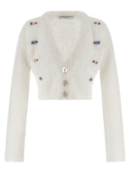 Alessandra Rich Carded Mohair Cardigan