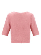 Alessandra Rich Carded Mohair Sweater