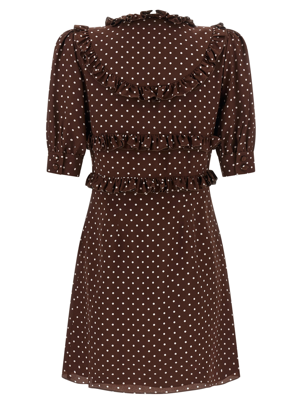 Alessandra Rich Polka Dot Mini Dress