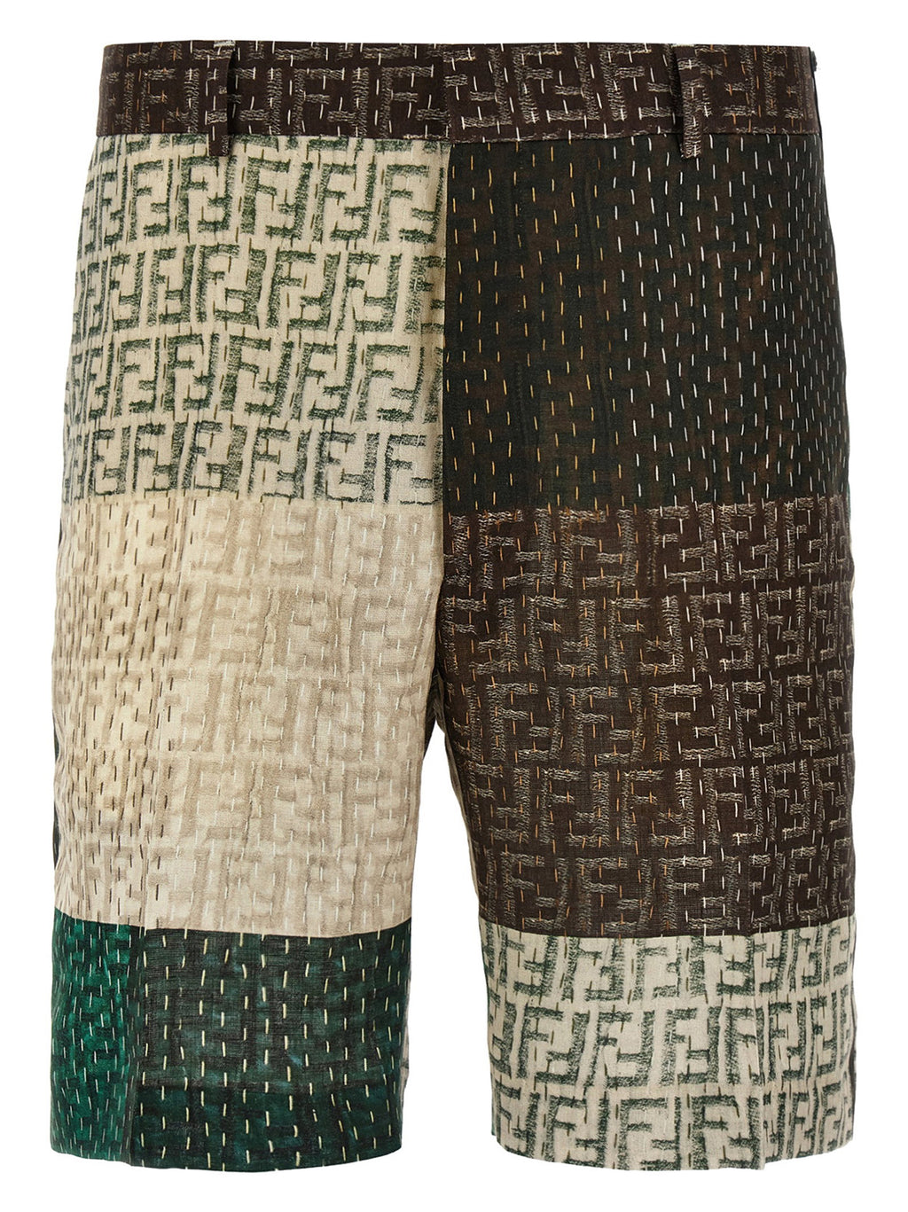 شورت برمودا بنقشة فندي باتشوورك