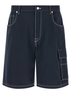 Fendi Bermuda Cargo Canvas Shorts