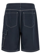 Fendi Bermuda Cargo Canvas Shorts