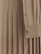 Ami Paris Pleated Midi Dress
